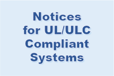 Notices for UL/ULC Compliant Systems